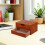 Vintage Wood Desktop Drawer Unit with Two Drawers 5