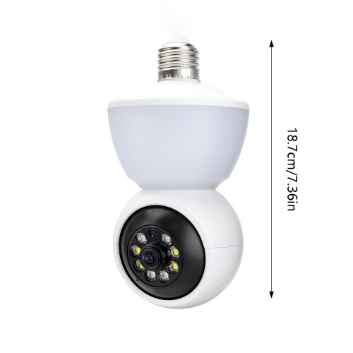Light Bulb Surveillance Camera 360 Night Full Color Network High Definition Home 1