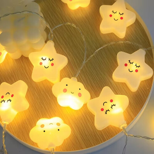 Star And Cloud String String Lights (Without Batteries) 1