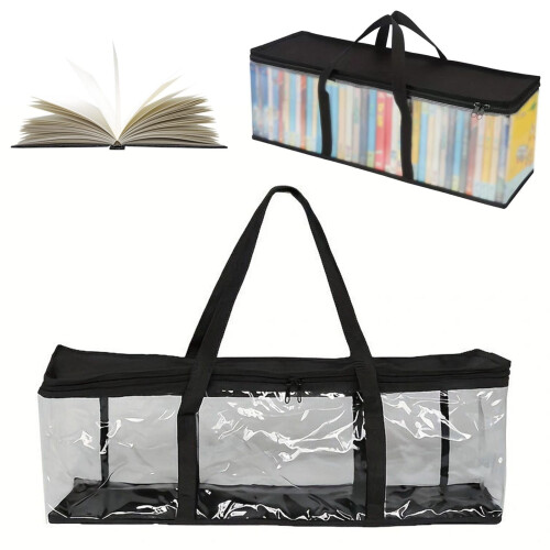 DVD Storage Bag Water-Resistant Transparent PVC 40-Pack 1