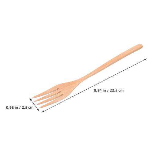 2 Salladsgafflar i trä för matlagning och servering 1