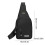 Τσάντα ώμου Crossbody Sling Bag Υφασμάτινη με πολλαπλές τσέπες 4