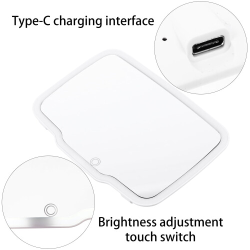 LED dressing mirror adjustable vanity mirror white 1 pc 2