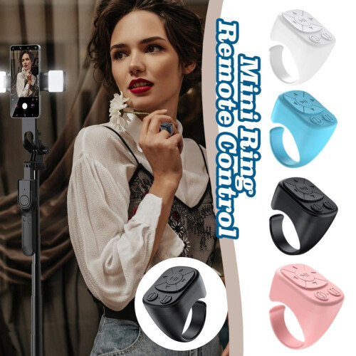 Bluetooth Remote Shutter, 5.3 Technology, Selfie & Page Turn Functions, 9x9x5cm, for Smartphones 1