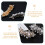 Conjunto de 2 presilhas de cabelo com strass para mulheres e meninas. 4