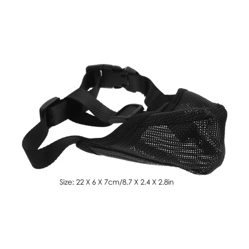 Gentle Muzzle Dogs Adjustable Pet Dog Muzzle Black 1 Set 1
