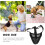 Gentle Muzzle Dogs Adjustable Pet Dog Muzzle Black 1 Set 5