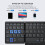 Ergonomic Foldable Keyboard BT3.0 Wireless Keypad With Large Touchpad and Numpad 3