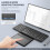 Ergonomic Foldable Keyboard BT3.0 Wireless Keypad With Large Touchpad and Numpad 4