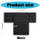 Ergonomic Foldable Keyboard BT3.0 Wireless Keypad With Large Touchpad and Numpad 5
