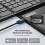Ergonomic Foldable Keyboard BT3.0 Wireless Keypad With Large Touchpad and Numpad 8