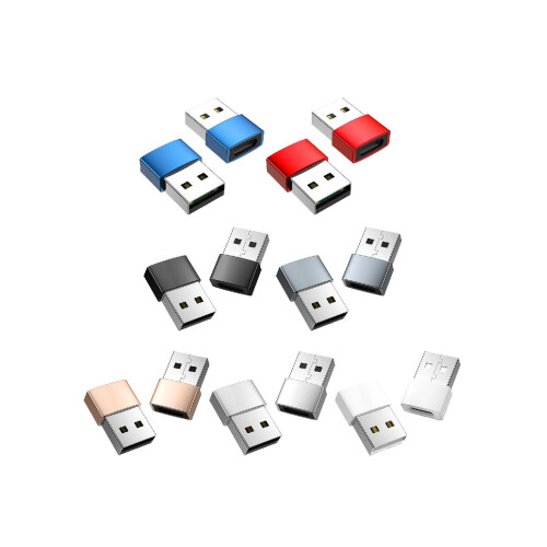 USB 2.0 Male to Type-C Female Adapter 2 Pack 1