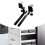 Keyboard Clamp Rail Computer Arm Rest Under Desk Steel Construction Easy Install for Office Workstations 7