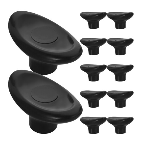 60Pcs Universal Black Pot Lid Handles Wear-Resistant Anti-Scald Knobs 1