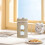 Κούπα από γυαλί με διπλό τοίχωμα, πλαστικό εξωτερικό περίβλημα, στεγανό καπάκι, 4