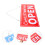 Open Closed Sign for Business Door Sky-blue 1Pack 4