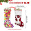 Roter Weihnachtsstrumpf mit gesticktem Elch, 45,7 cm 3