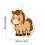 Horse-shaped hanging hand towels polyester kitchen bathroom 6