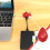 Concentrador USB de plástico de 4 puertos para frutas y verduras. 8