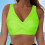 Top de biquíni feminino com bojo push-up e aro, modelo sexy com decote em V. 2