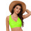 Top de biquíni feminino com bojo push-up e aro, modelo sexy com decote em V. 5