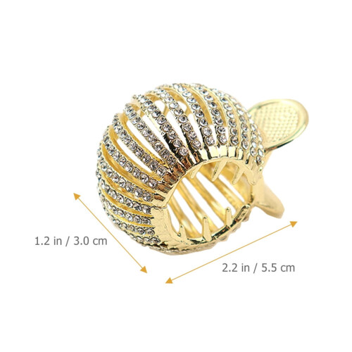 Conjunto de 3 Presilhas de Cabelo com Strass para Mulheres 2