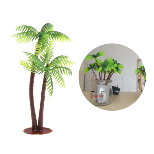 Miniature Scenery Landscape Model Simulation Coconut Palms Tree Desk Decoration 1