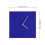 Nordic minimalist silent Klein blue or black wall clock battery powered 2