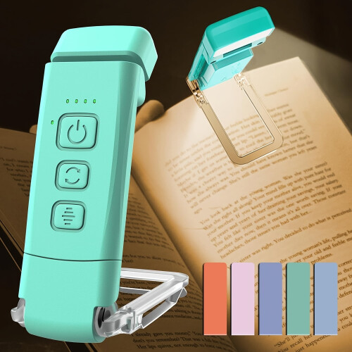 Lampe de lecture à pince, rechargeable par USB, LED, 1 pièce 1