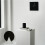 Nordic minimalist silent Klein blue or black wall clock battery powered 5