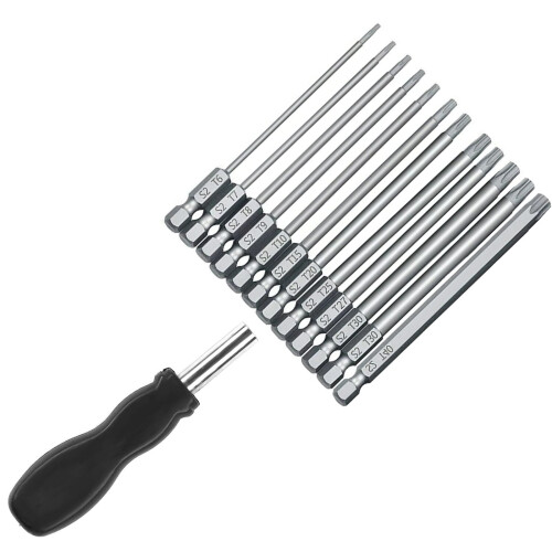100mm Hollow Plum Blossom Extended Screwdriver Set Hexagonal Handle Screwdriver Bit Screwdriver Tool with Handle 2