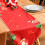 Chemin de table de Noël, imprimé numérique, pompons doux 3