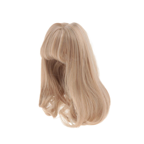 Peruca de cabelo para boneca, acessório moderno e resistente, fácil de usar para decoração de bonecas. 1