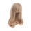 Peruca de cabelo para boneca, acessório moderno e resistente, fácil de usar para decoração de bonecas. 5