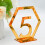 Numéros de table Sunxin 3D or et argent acrylique (12 pièces) 2