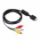 Καλώδιο AV Audio Video RCA A/V6Z για λεπτό PlayStation PS1PS2PS3 4