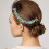 Fermaglio per capelli azzurro cielo con strass per chignon da sposa 5