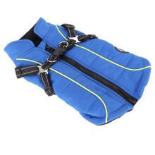 Cappotto impermeabile per cani, gilet riflettente, giacca calda rinforzata per l'inverno, taglia S