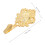 τεμάχια συρόμενα καλύμματα κουρτινών από χρυσό κράμα ψευδαργύρου για κλασική 6