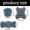 Motorcycle Seat Cover Ventilated Bubble Texture Contoured 3