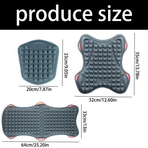 Motorcycle Seat Cover Ventilated Bubble Texture Contoured 2
