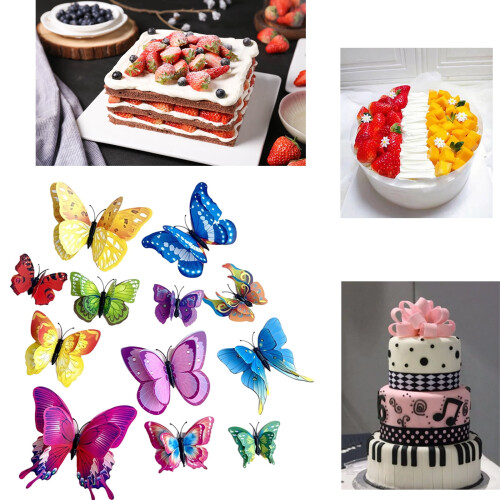 Butterfly Cake Toppers 24PCS 1