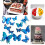 Butterfly Cake Toppers 24PCS 7