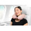 Almohada de viaje en forma de U de espuma viscoelástica con funda polar. 4