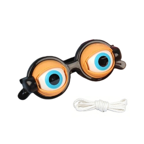Αστεία καφέ γυαλιά για ενήλικες Crazy Eye Glass Eye Glass Αστεία γυαλιά ηλίου με ματάκι που 2