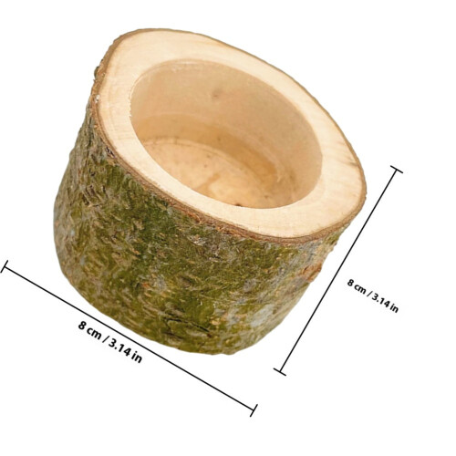 Μπολ τροφής για μικρά ζώα Wood1Set Πολλαπλών ειδών για κατοικίδια 1