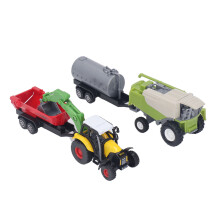 Diecast Car Set Farm Tractor Trailer Realistic Design Friction Powered Push and Go Educational Playset Inspires Creative Play for Kids