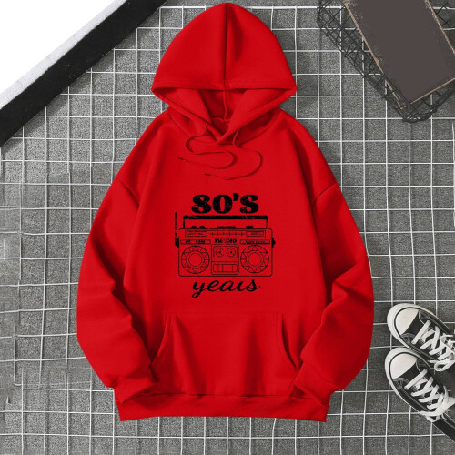 Γυναικεία Casual Hoodies Oversized Ριχτή Μπλούζα με Στρογγυλή Λαιμόκοψη και Μακρυμάνικο 1