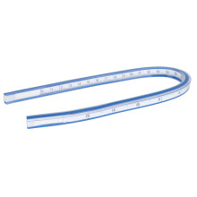 Bendable Ruler With Inking Edge Flexible Curve Ruler Double Sided For Art Engineering Sewing Metric And Inch Sizes High Quality Vinyl Easy To Carry