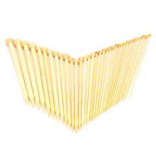 Lightweight Design Sturdy Material Avoid Wool Slip Great Tools for DIY Lovers Widely Used Bamboo Knitting Needles Set Single Pointed for Handmade